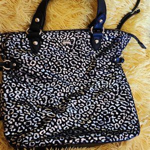 Juicy Couture Silver Leopard Print Handbag